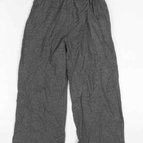 Zara Girls Grey Regular Fit Trousers, Size 8 Years