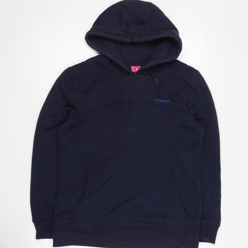 LA Gear Blue Unisex Hoodie Size 12 Pullover