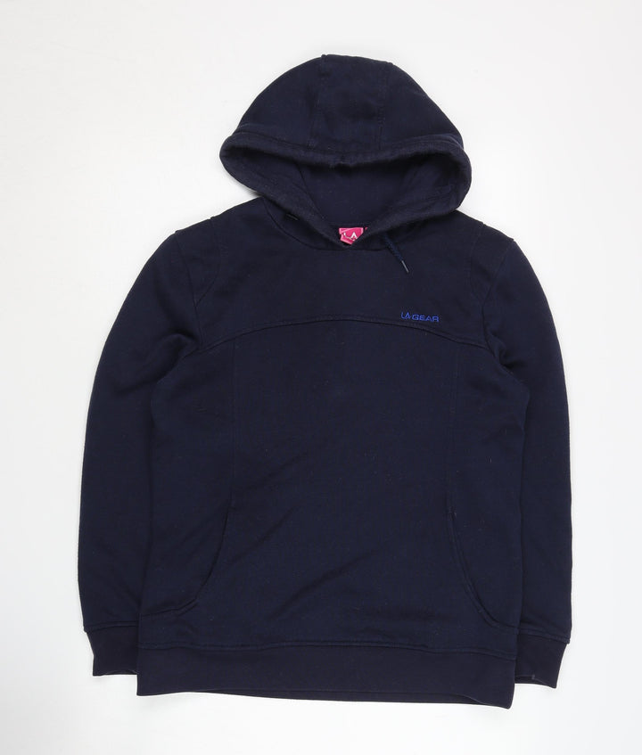 LA Gear Blue Unisex Hoodie Size 12 Pullover