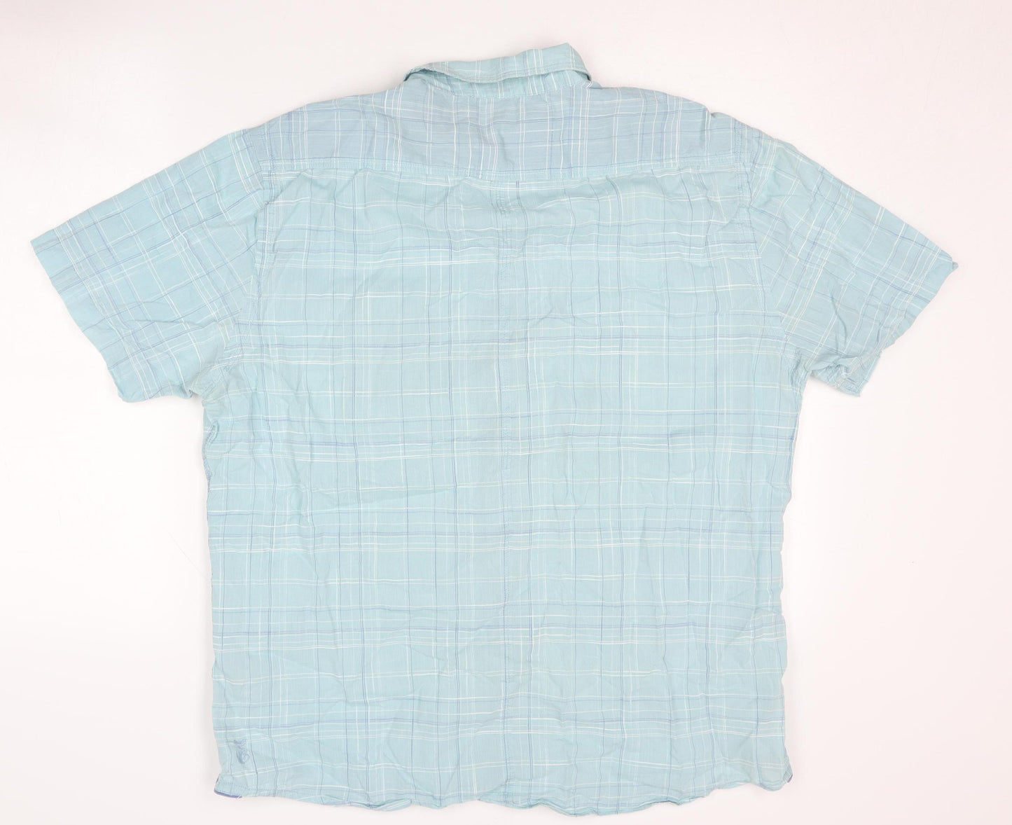 White Stuff Men's Blue XL Classic Fit Check Shirt