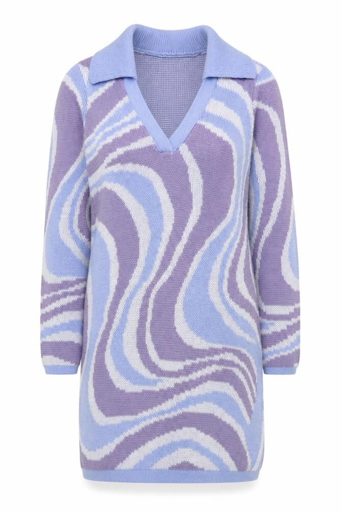 Asos Women's Purple Blue Jumper Dress Size 10