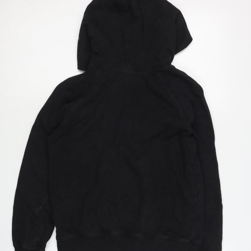 Replay Boys Black Hoodie, Size 10, Cotton Pullover