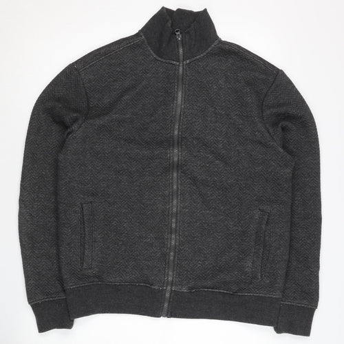 Peter Werth Men's Black Herringbone Jacket M