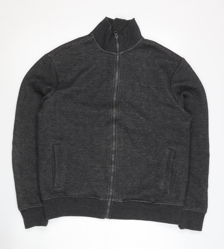 Peter Werth Men's Black Herringbone Jacket M