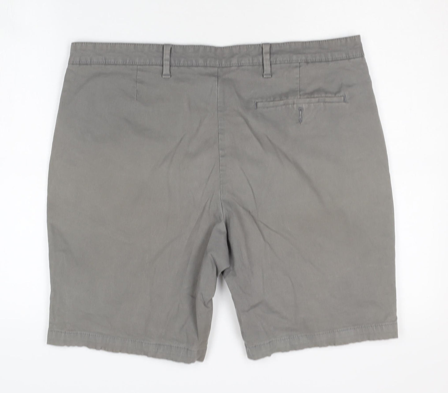 Marks and Spencer Men's Grey Chino Shorts Size 38