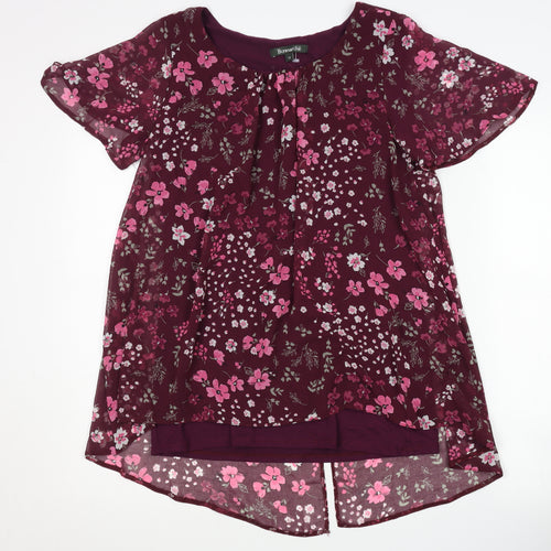 Bonmarché Women's Multicoloured Floral Blouse Size 10