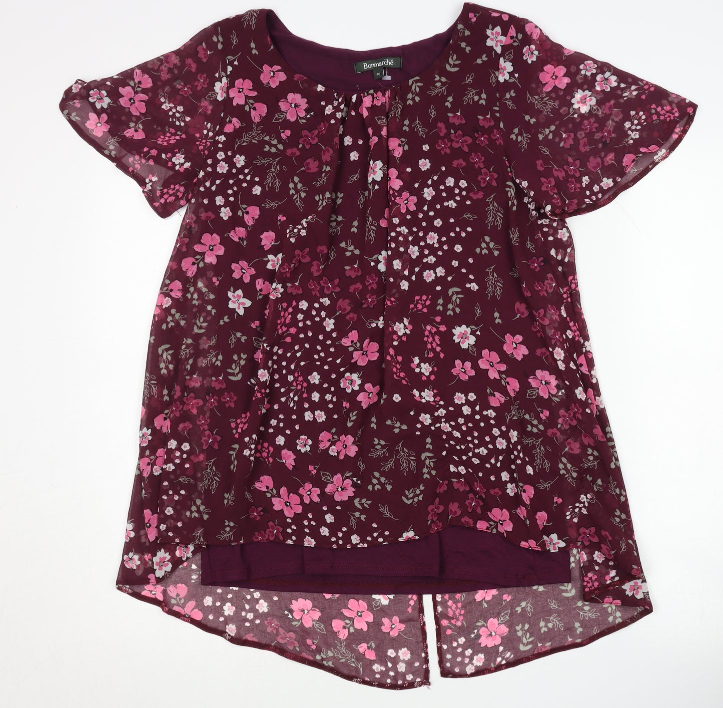 Bonmarché Women's Multicoloured Floral Blouse Size 10