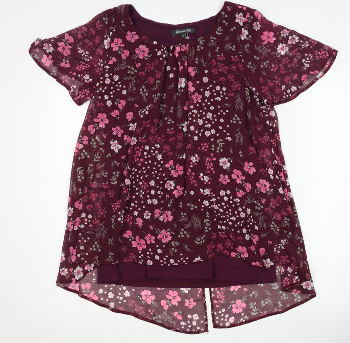 Bonmarché Women's Multicoloured Floral Blouse Size 10