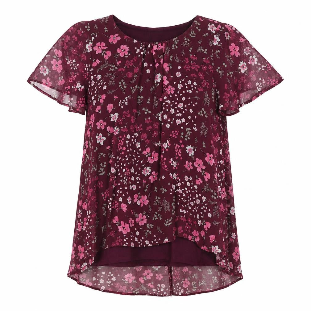 Front view of Bonmarché Women's Multicoloured Floral Blouse, size 10