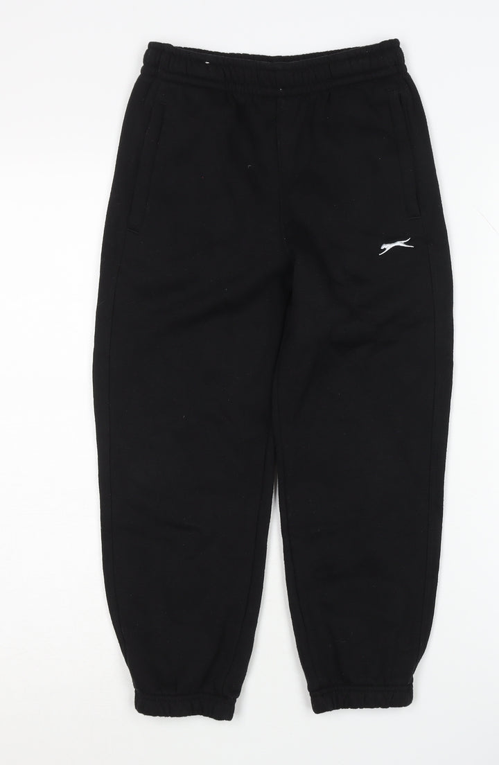 Slazenger Boys Black Jogger Trousers 7-8 Years