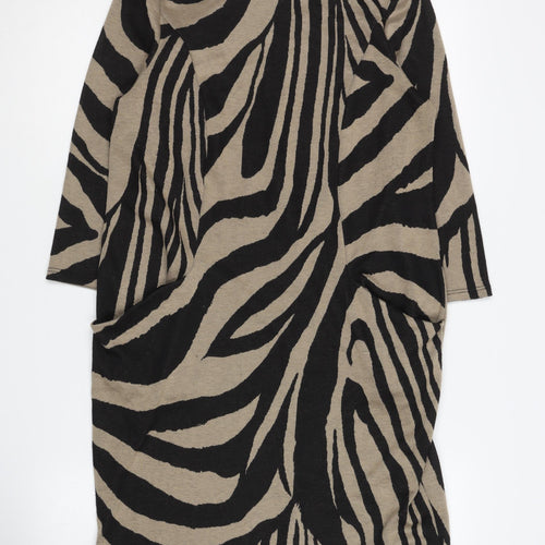 Wallis Petite Zebra Print Sheath Dress - Size 10