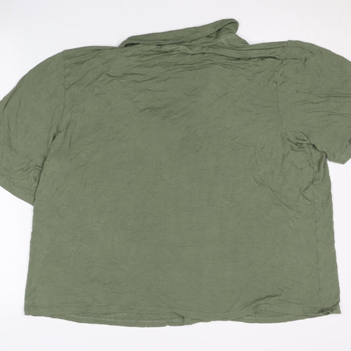 ASOS DESIGN Women's Green Viscose Shirt UK 18