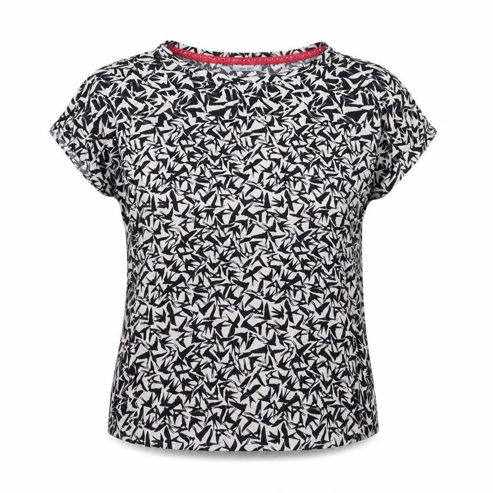 Marks and Spencer Women's Black Animal Print T-Shirt, Size 10
