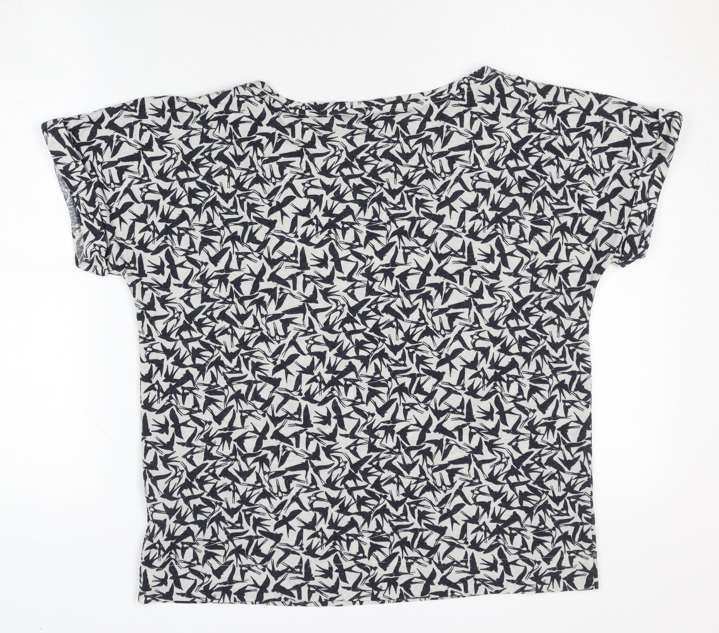 Marks and Spencer Women's Black Animal Print T-Shirt, Size 10