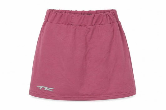 Front view of TK Women's Pink Skort, size XS, - Athletic Nylon Blend