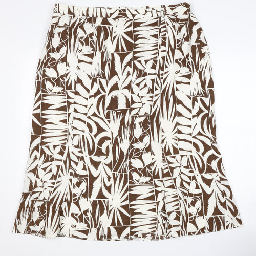 Frankenwälder Collection Women's Brown Geometric Skirt Size 18