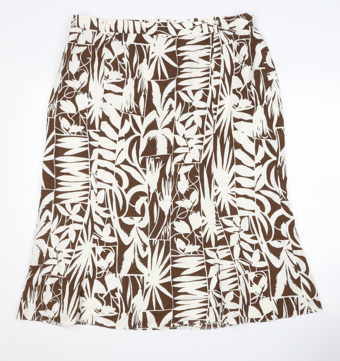 Frankenwälder Collection Women's Brown Geometric Skirt Size 18