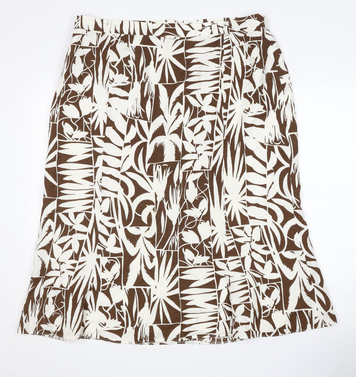Frankenwälder Collection Women's Brown Geometric Skirt Size 18