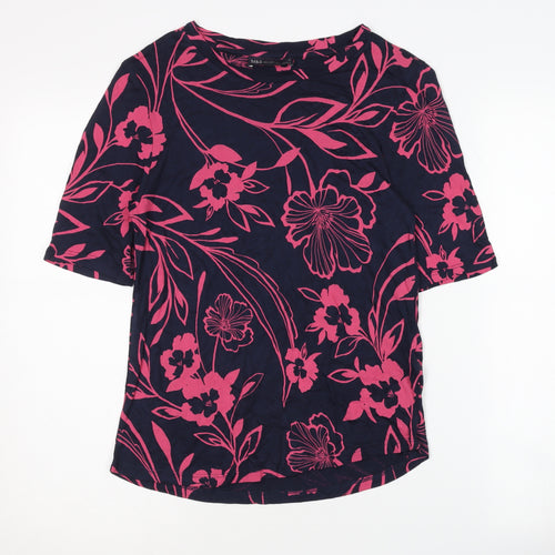 Marks and Spencer Women’s Floral T-Shirt, Size 10, Multicoloured