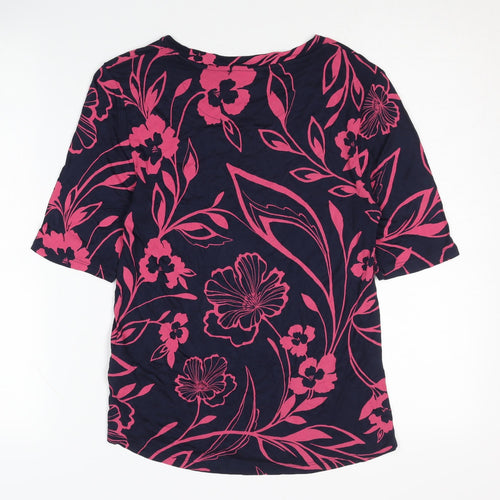 Marks and Spencer Women’s Floral T-Shirt, Size 10, Multicoloured