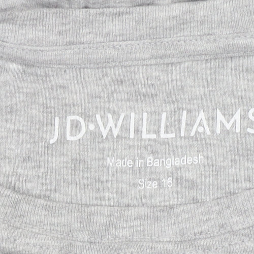 JD Williams Women's Grey Basic T-Shirt Size 16