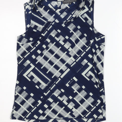 Fenn Wright Manson Women's Geometric Top M Blue