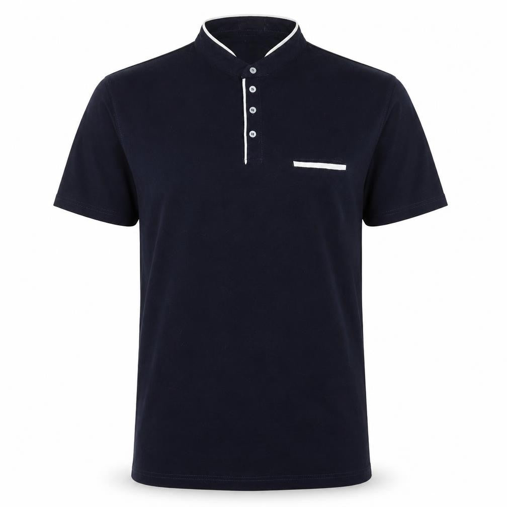 Front view of Lyon Becker Men’s Black XL Polo Shirt