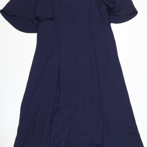 Coast Women's Blue A-Line Off-Shoulder Dress Size 18
