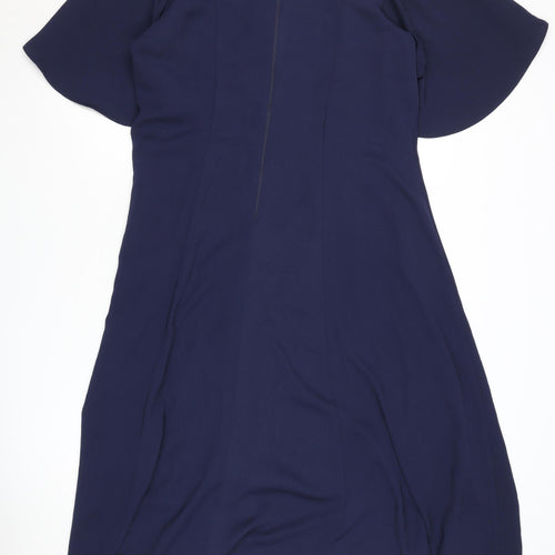Coast Women's Blue A-Line Off-Shoulder Dress Size 18