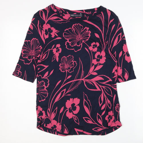 Marks and Spencer Women's Floral T-Shirt Size 10