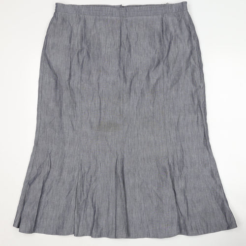 Gray & Osbourn Women's Grey Petite Skirt, Size 20