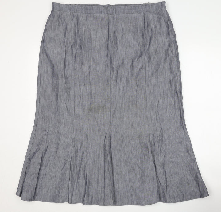 Gray & Osbourn Women's Grey Petite Skirt, Size 20