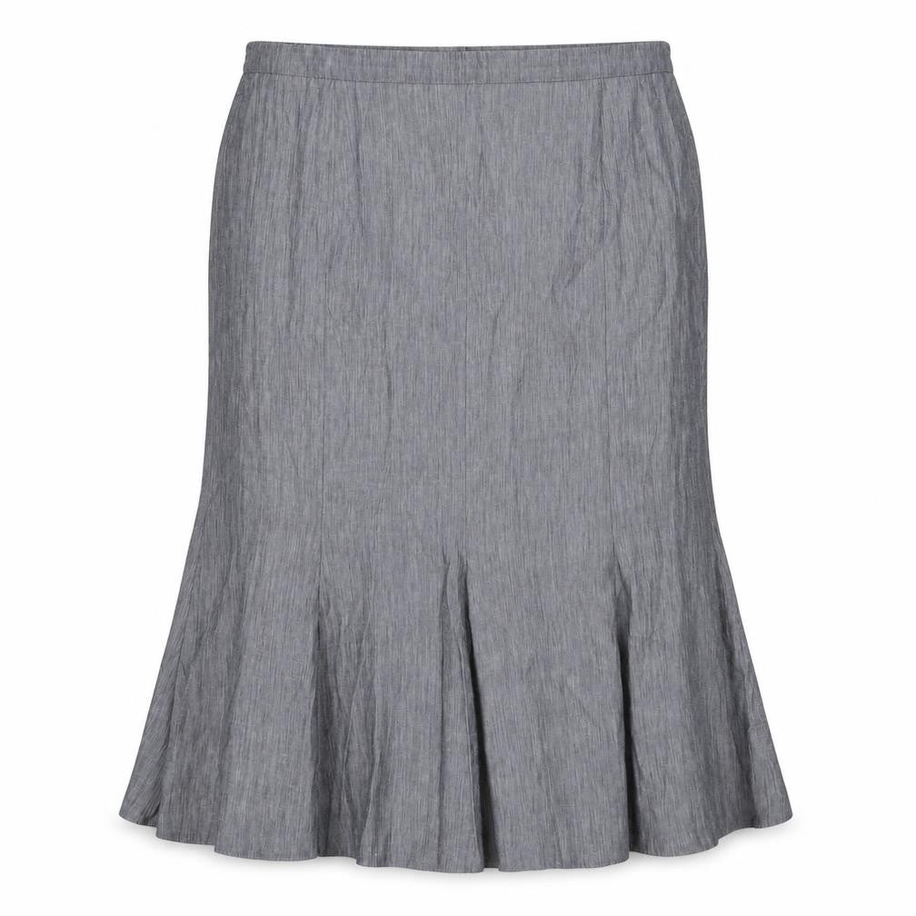 Front view of Gray & Osbourn Women's Grey Petite Skirt, size 20