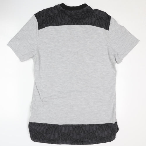 Puma Men's Grey Polo Shirt Large Short Sleeve
