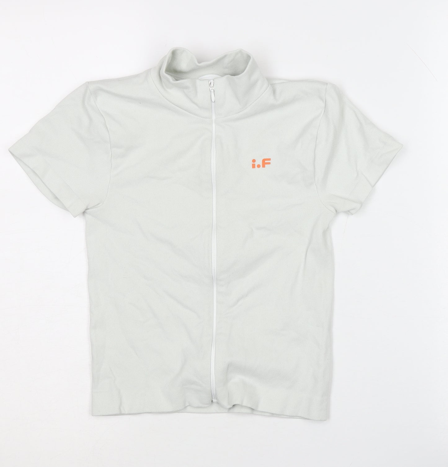 iets frans... Unisex White Mock Neck T-Shirt S