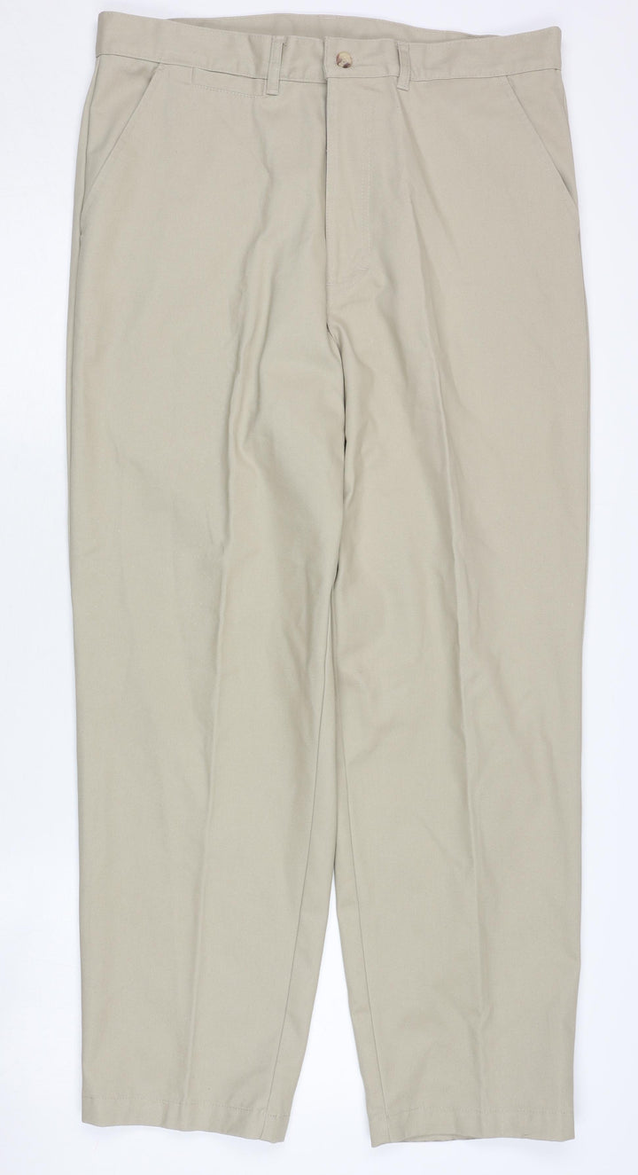 Cotton Traders Men's Beige Chino Trousers Size L