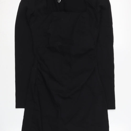 Bershka Women's Black Sheath Mini Dress XS