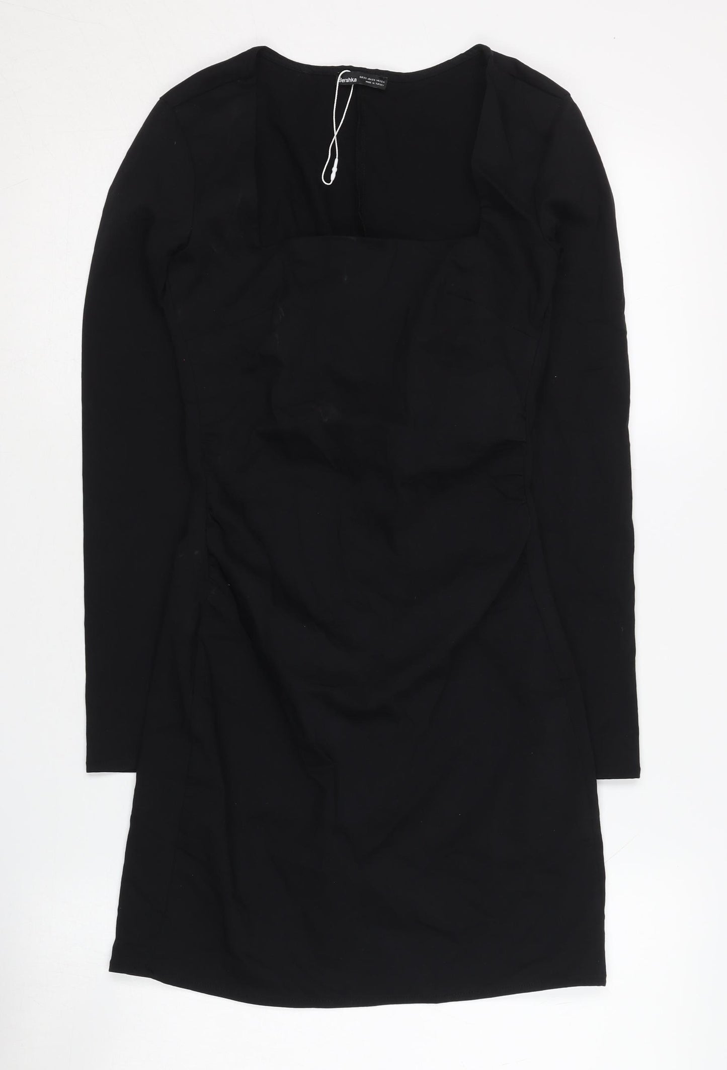 Bershka Women's Black Sheath Mini Dress XS