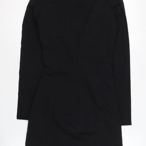 Bershka Women's Black Sheath Mini Dress XS