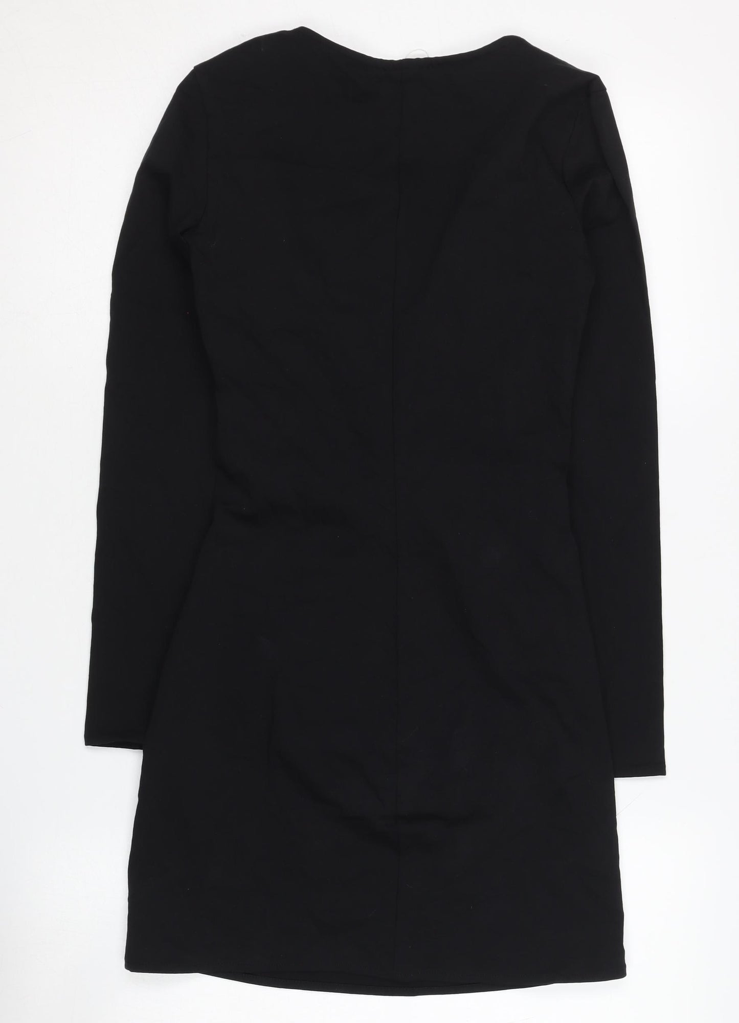 Bershka Women's Black Sheath Mini Dress XS