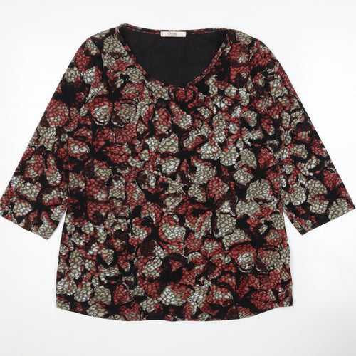 Marks and Spencer Women's Multicoloured 3/4 Sleeve Blouse