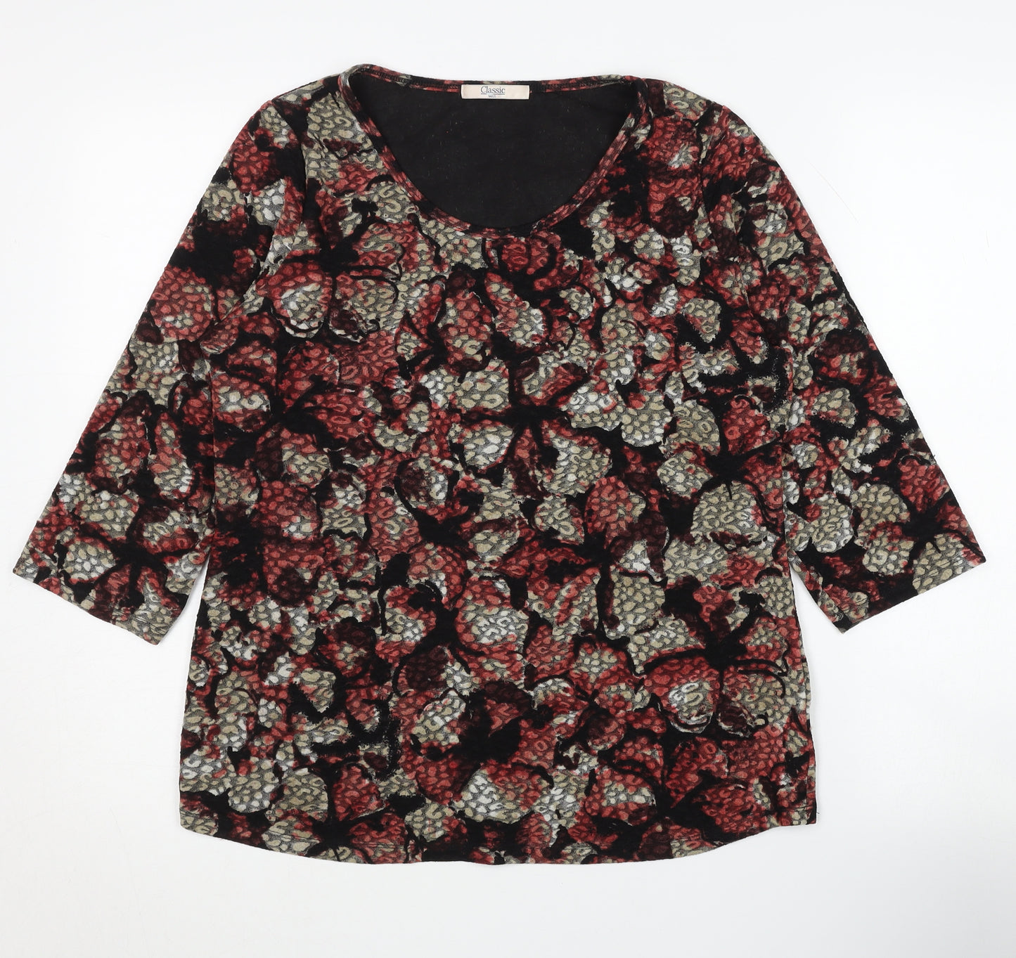 Marks and Spencer Women's Multicoloured 3/4 Sleeve Blouse