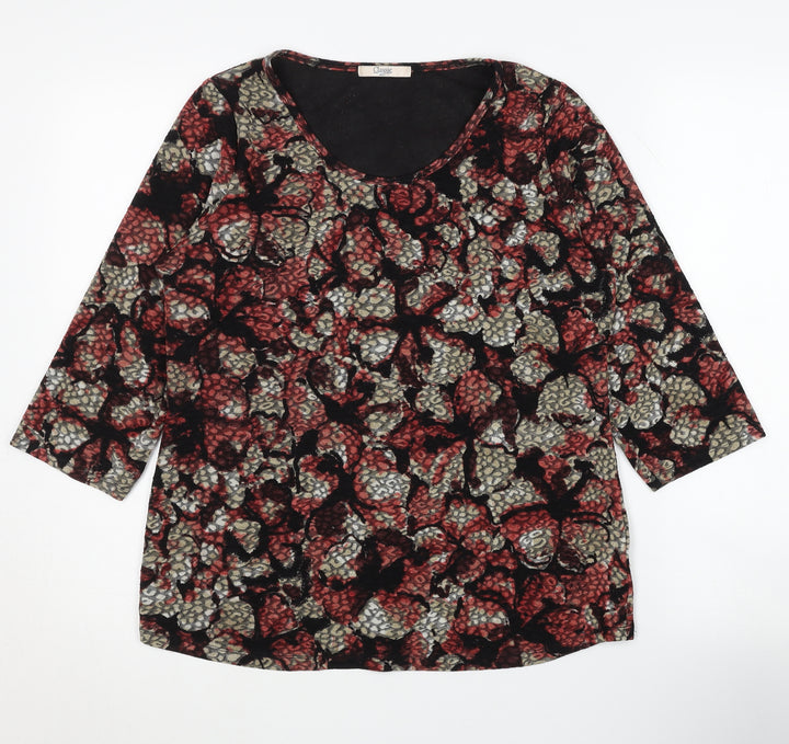 Marks and Spencer Women's Multicoloured 3/4 Sleeve Blouse