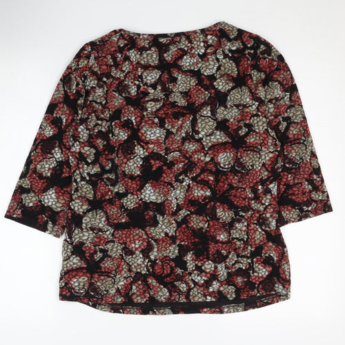Marks and Spencer Women's Multicoloured 3/4 Sleeve Blouse