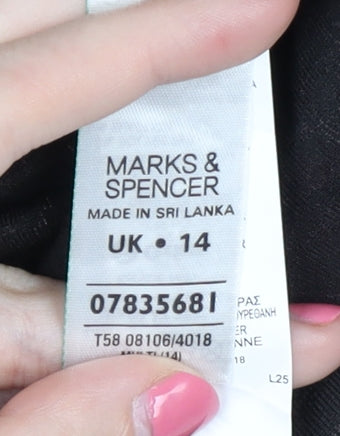 Marks and Spencer Women's Multicoloured 3/4 Sleeve Blouse