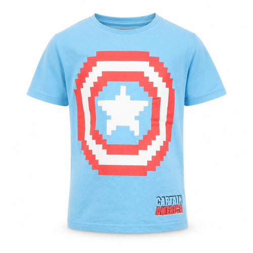 H&M Boys Blue Captain America T-Shirt 6-7 Years