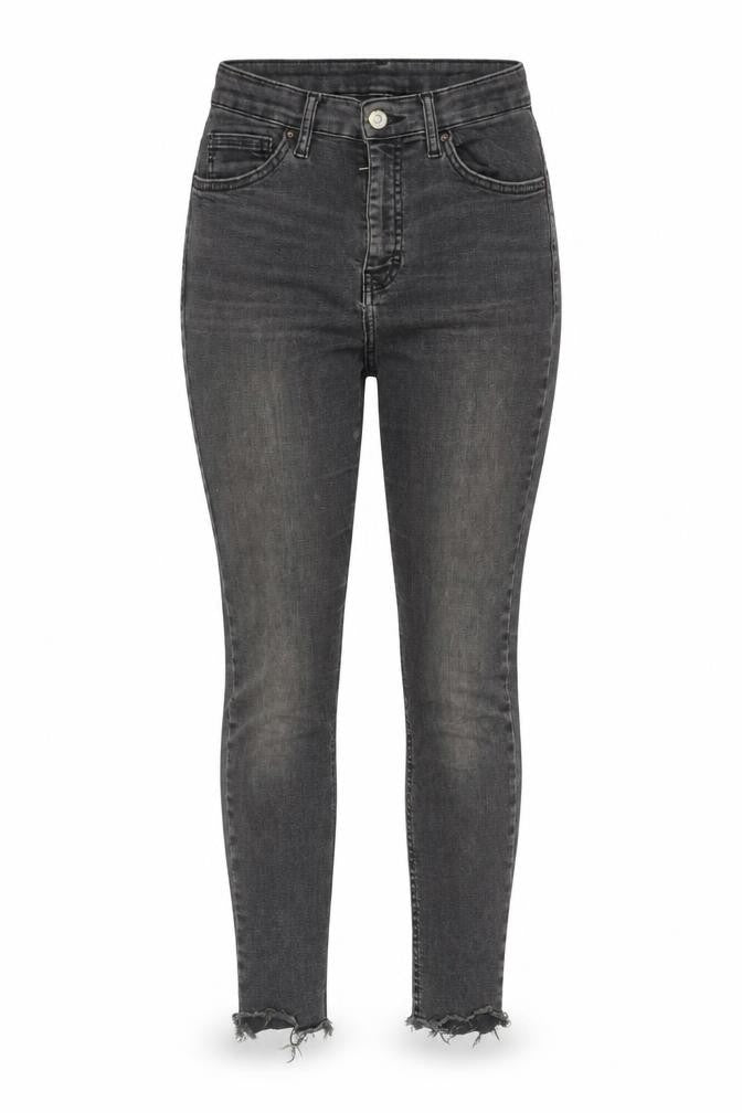 Front view of Topshop Women's Black Skinny Jeans, size 10