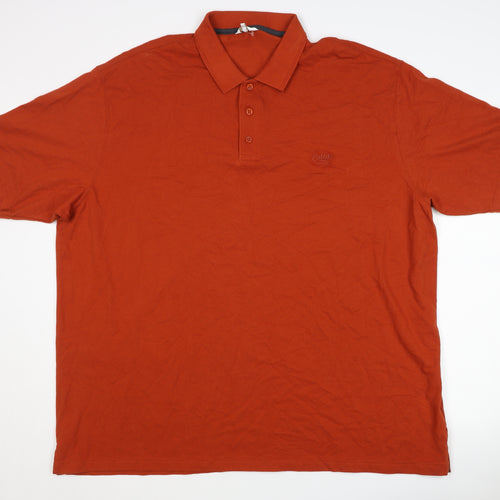 Cotton Traders Men's Orange 4XL Polo Shirt