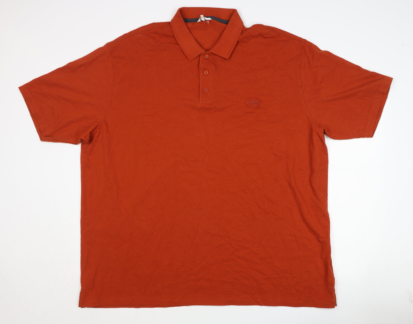 Cotton Traders Men's Orange 4XL Polo Shirt