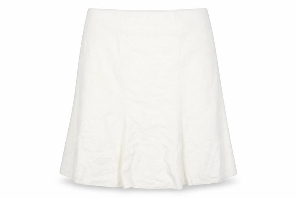 Front view of Klass Collection Women's Ivory Skirt, size 20